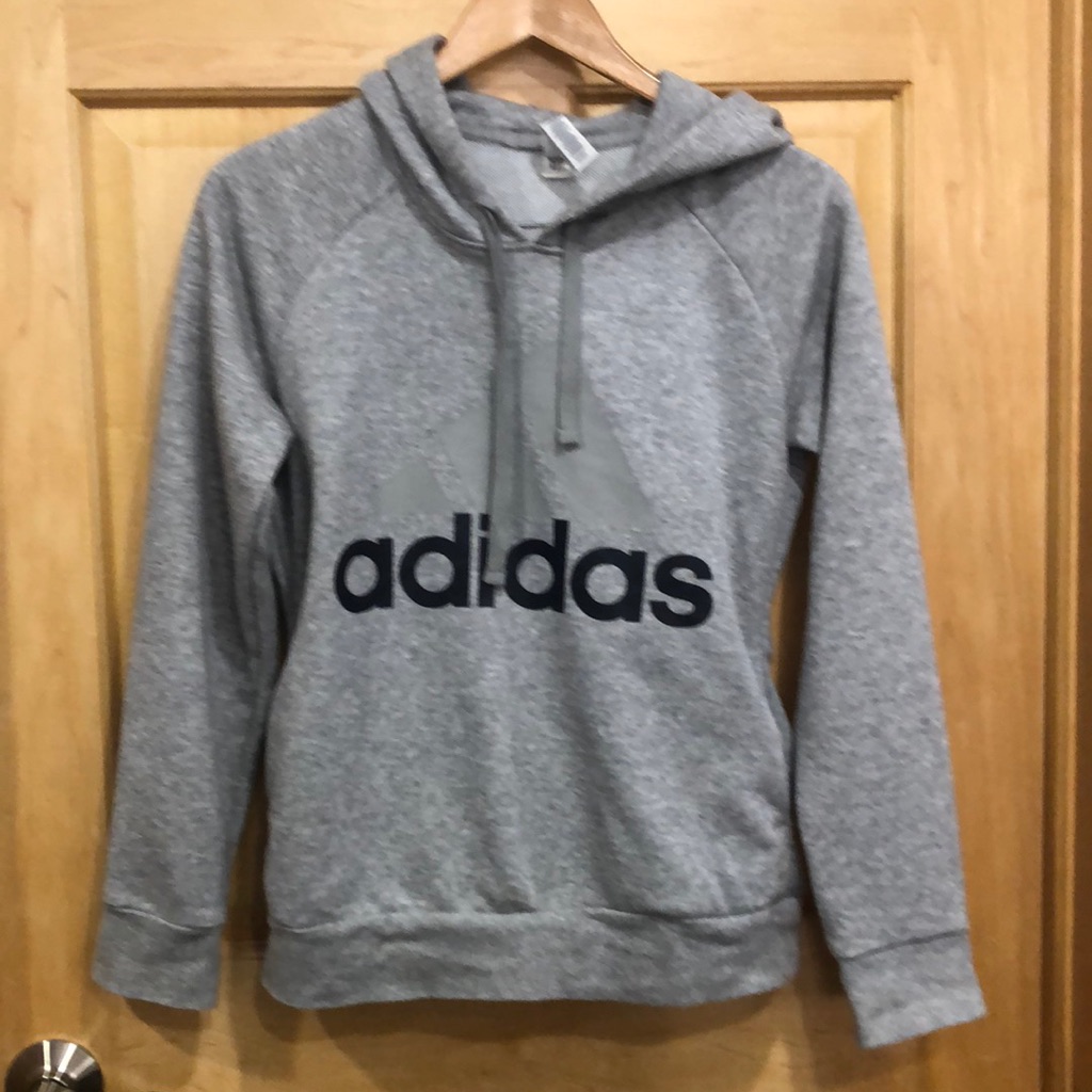 Gray Adidas Hoodie Size S
